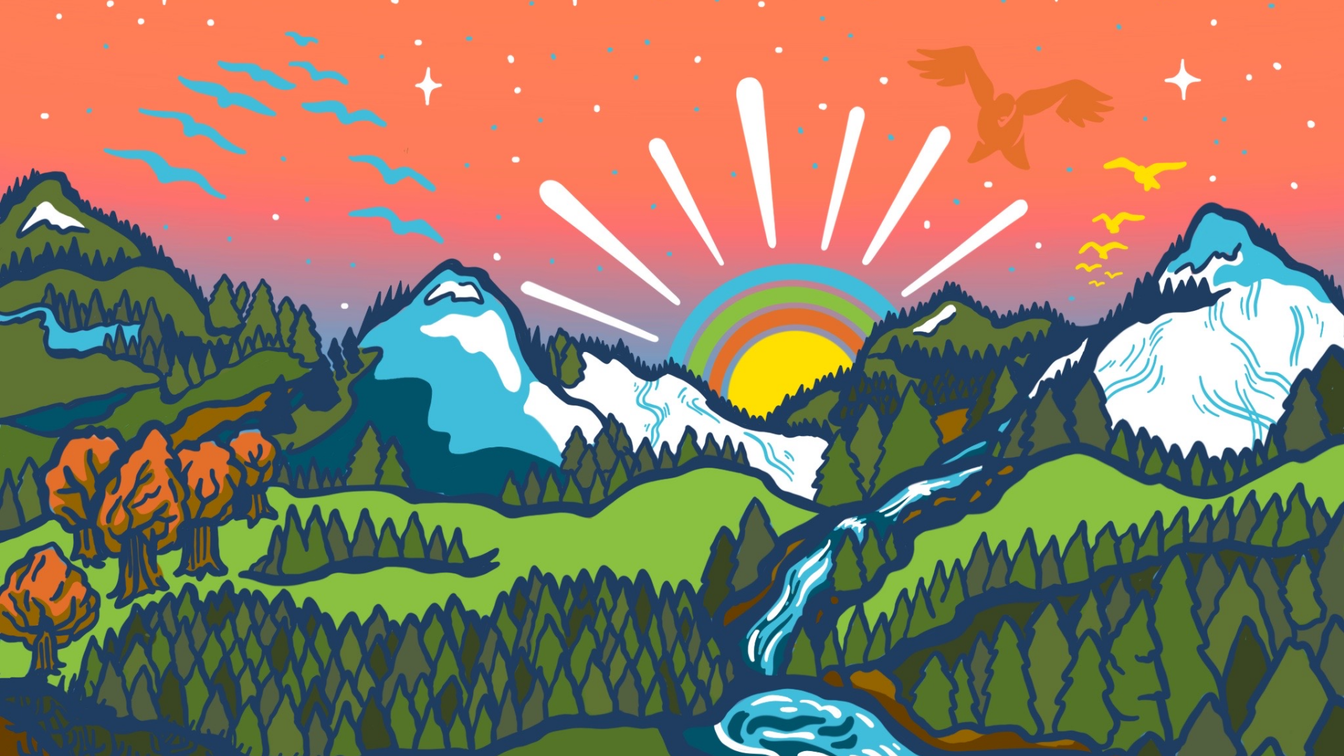 Oregon Illustration